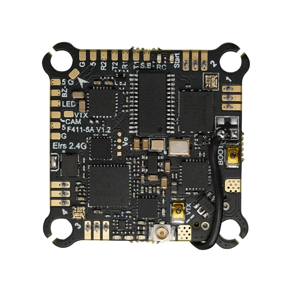 Sub250 Redfox A1 F4 5A 4in1 1S AIO Flight Controller for Whoopfly16/ Nanofly16 and Nanofly20 - Choose Version — With 200mw VTX for Analog Builds