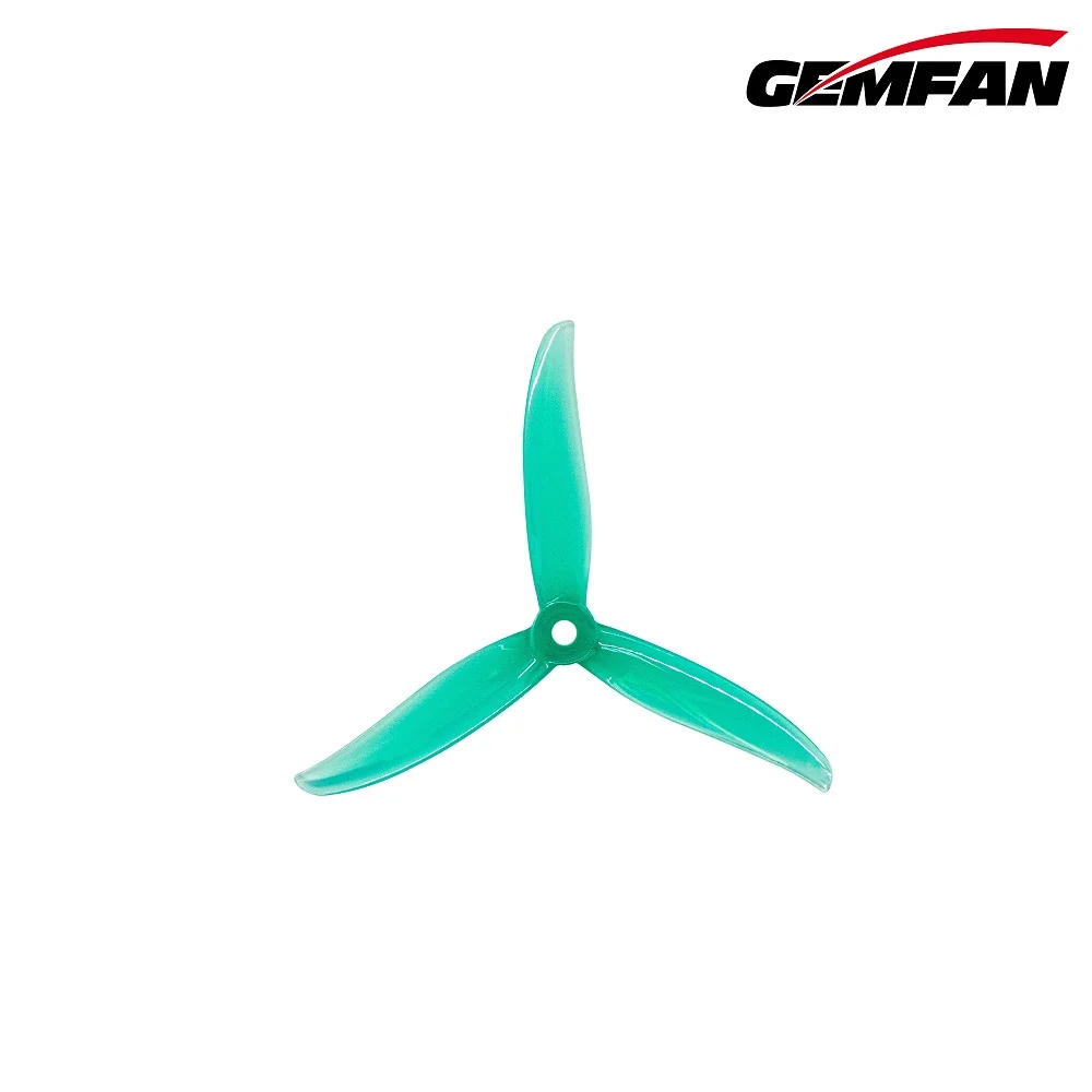 Gemfan Sbang 4934 Tri-Blade 4.9" Propeller - Choose Rotation & Color — Sbang Green / Counter Clockwise