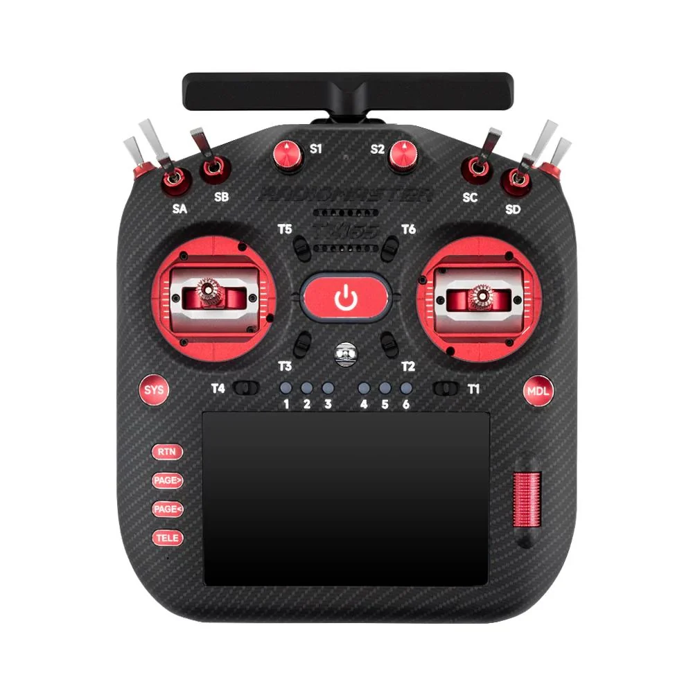 RadioMaster TX16S MK3 MAX ELRS Gemini 2.4GHz and Sub-G 900MHz 5-inch Touchscreen Display AG02 Gimbals Mode 2 Radio Controller - Choose Color — Red