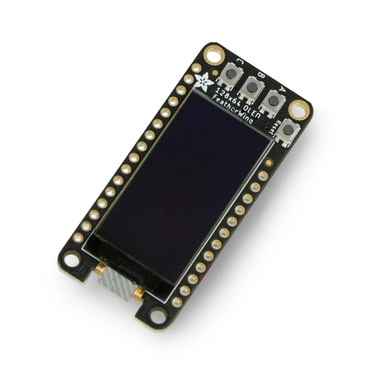 FeatherWing wyświetlacz OLED 128x64px - nakładka dla Feather - STEMMA QT/Qwiic - Adafruit 4650