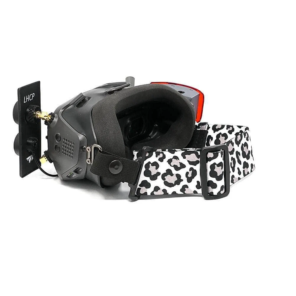 FatStraps 2" FPV Goggle Strap for DJI/Avatar/Dominator/HDZero - Choose Style — Snow Leopard