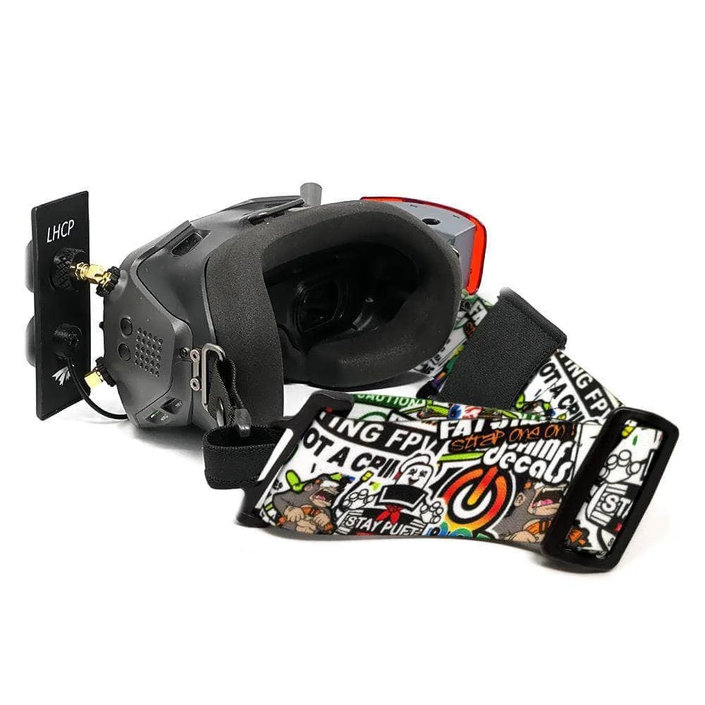 FatStraps 2" FPV Goggle Strap for DJI/Avatar/Dominator/HDZero - Choose Style — Sticker Bomb