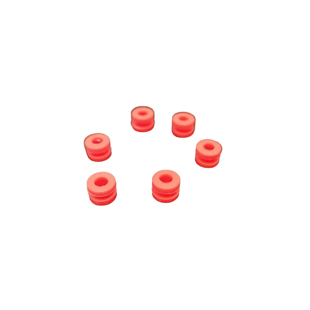 Soft Mount FC Rubber Grommet Damper Kit (6 Pcs.) - Choose Color — Red
