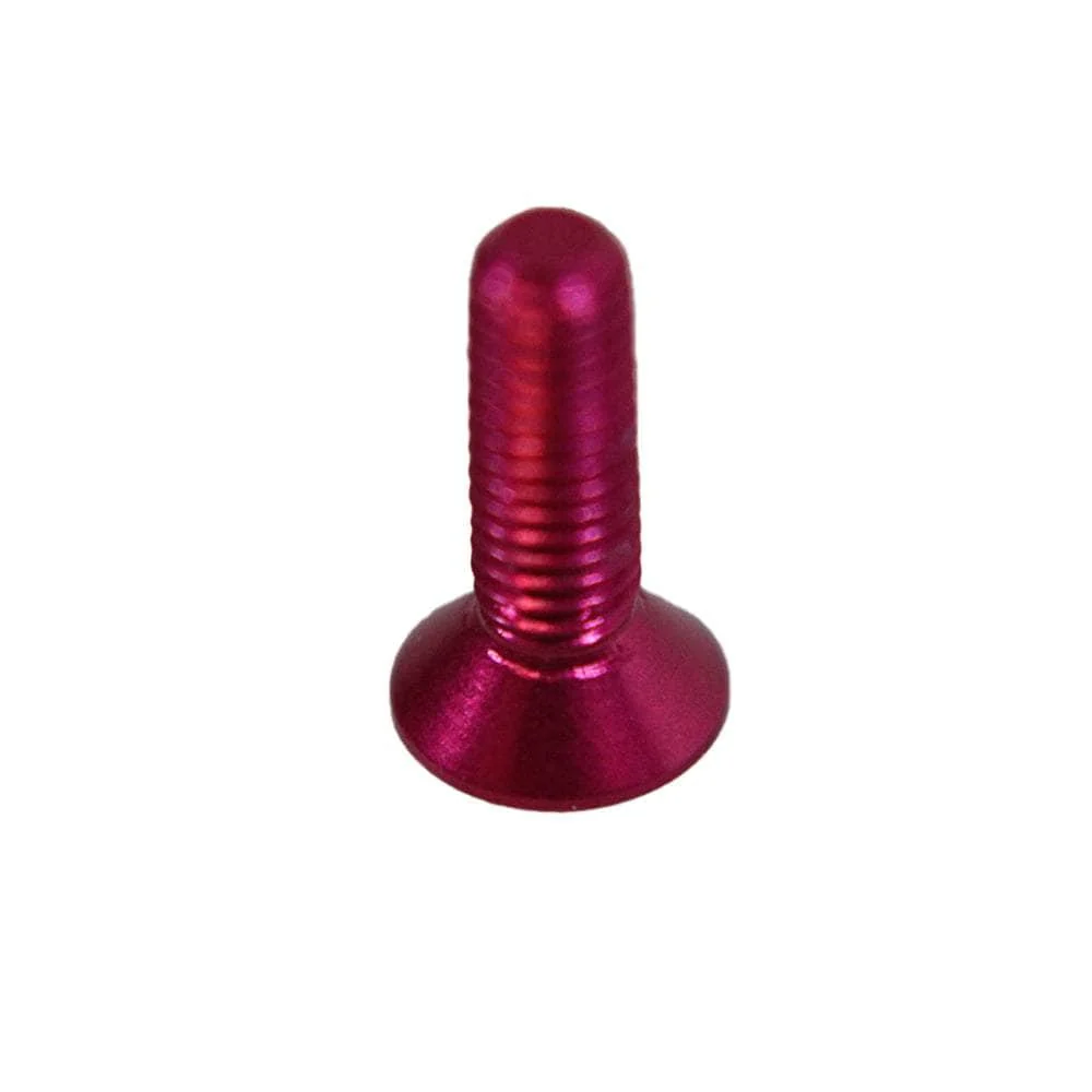 M3 7075 Aluminum Counter Sunk Hex Screw (20PCS) - Choose Your Color & Size — Pink / 10mm