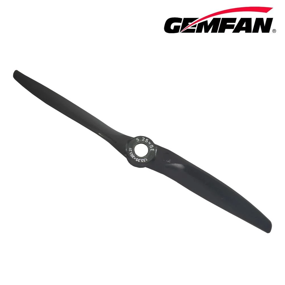 Gemfan 5.25x8 VORTEX Electric Glass Fiber Nylon Airplane/Wing/Drone Prop (2 Pcs) - Choose Rotation — Reverse
