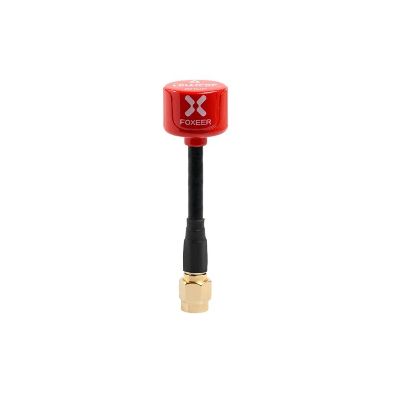 Foxeer 5.8G Lollipop 4 2.6dBi Omni Antenna 2pcs - SMA 60mm RHCP (Choose Color) — Red