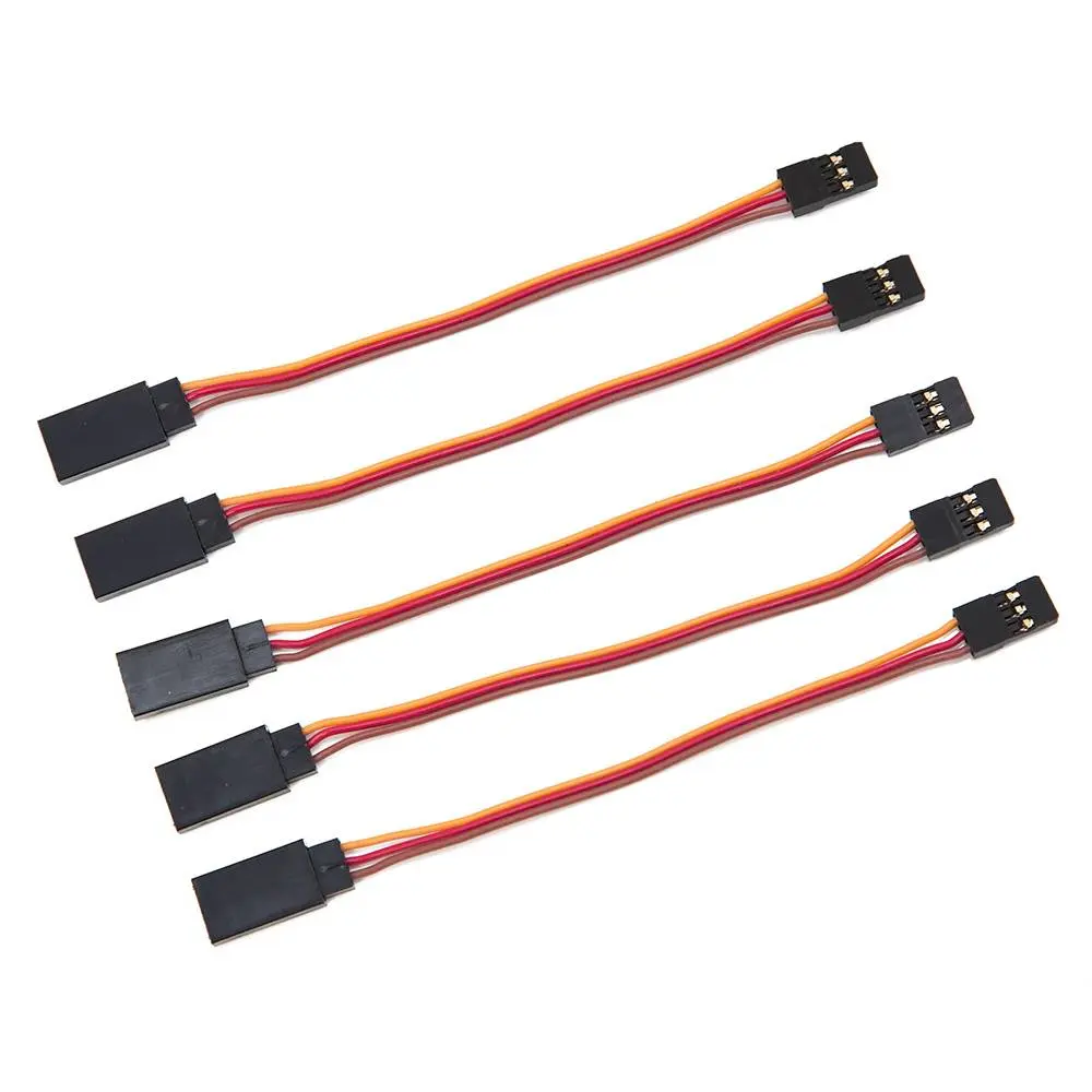Male to Female Servo Extension Cable 26AWG - JR Style (5 pcs) - Choose Length — 20cm