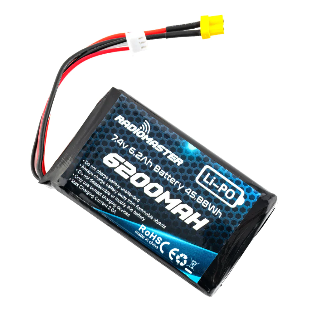 RadioMaster 6200mah 2S Lipo Transmitter Battery For TX16S, TX15 and Boxer