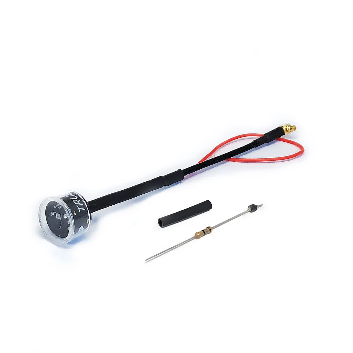 TrueRC Blaze 5.8GHz RHCP LED Integrated Antenna — MMCX90 Long 110mm / Red