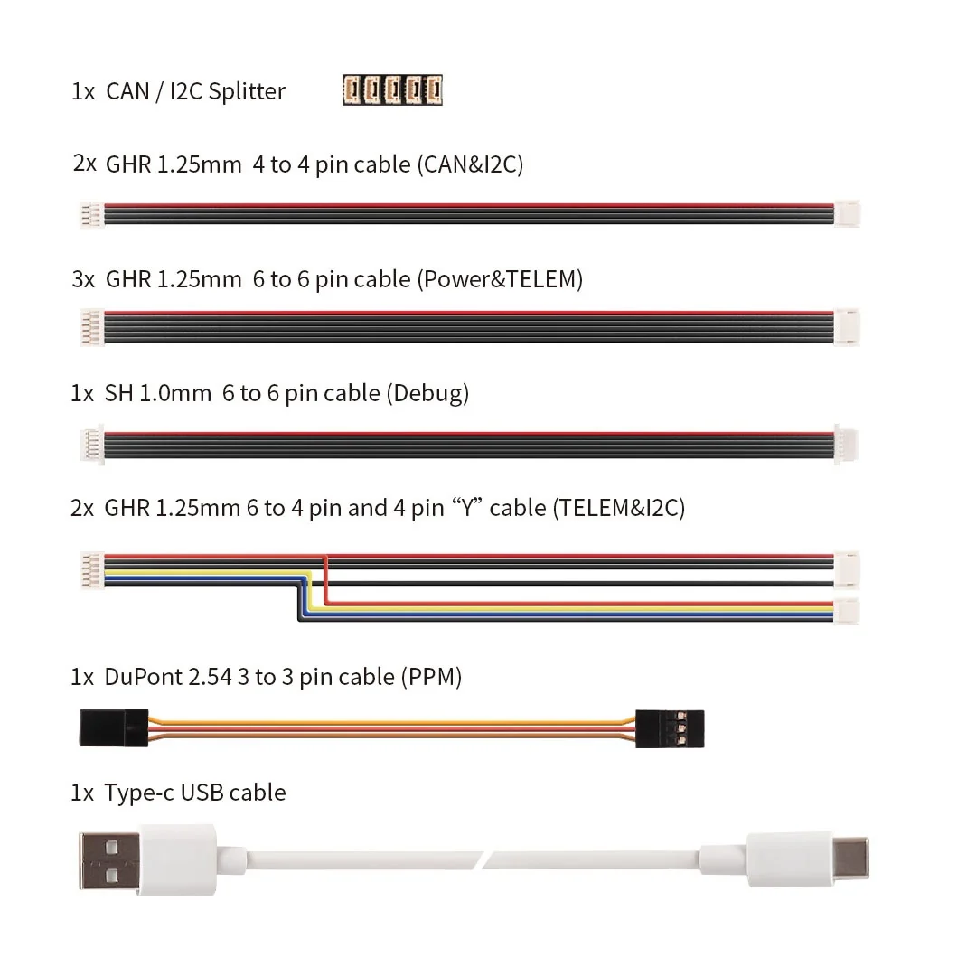 PIX32 V6 Cable Set — Mini Baseboard Cable Set