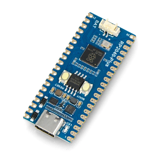 RP2040-Plus - płytka z mikrokontrolerem RP2040 i dodatkową pamięcią Flash 16MB - Waveshare 23503