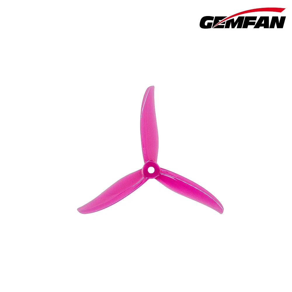 Gemfan Sbang 4934 Tri-Blade 4.9" Propeller - Choose Rotation & Color — Hot Pink / Counter Clockwise