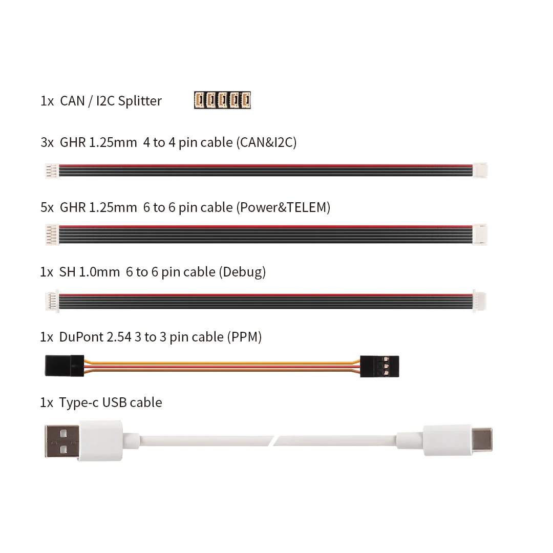 PIX32 V6 Cable Set — Standard Baseboard Cable Set