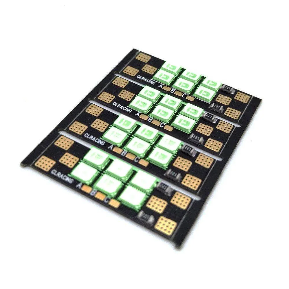 CLRacing Race LED/PCB Wire 4 Pack - Choose Your Color and Size — Green / 25mm