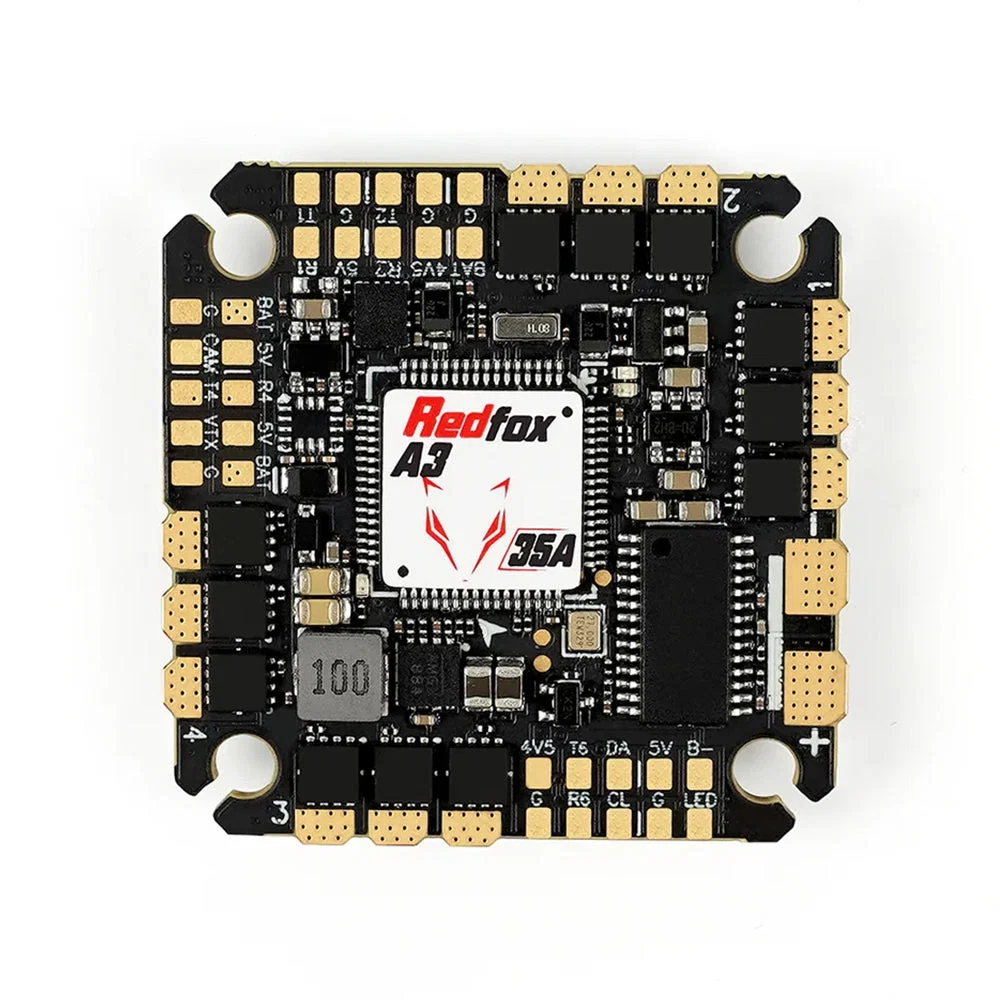 Sub250 Redfox A3 F722 35A/45A 4in1 AIO Flight Controller for 2 to 3.5 inch Drones - Choose Version — 35A