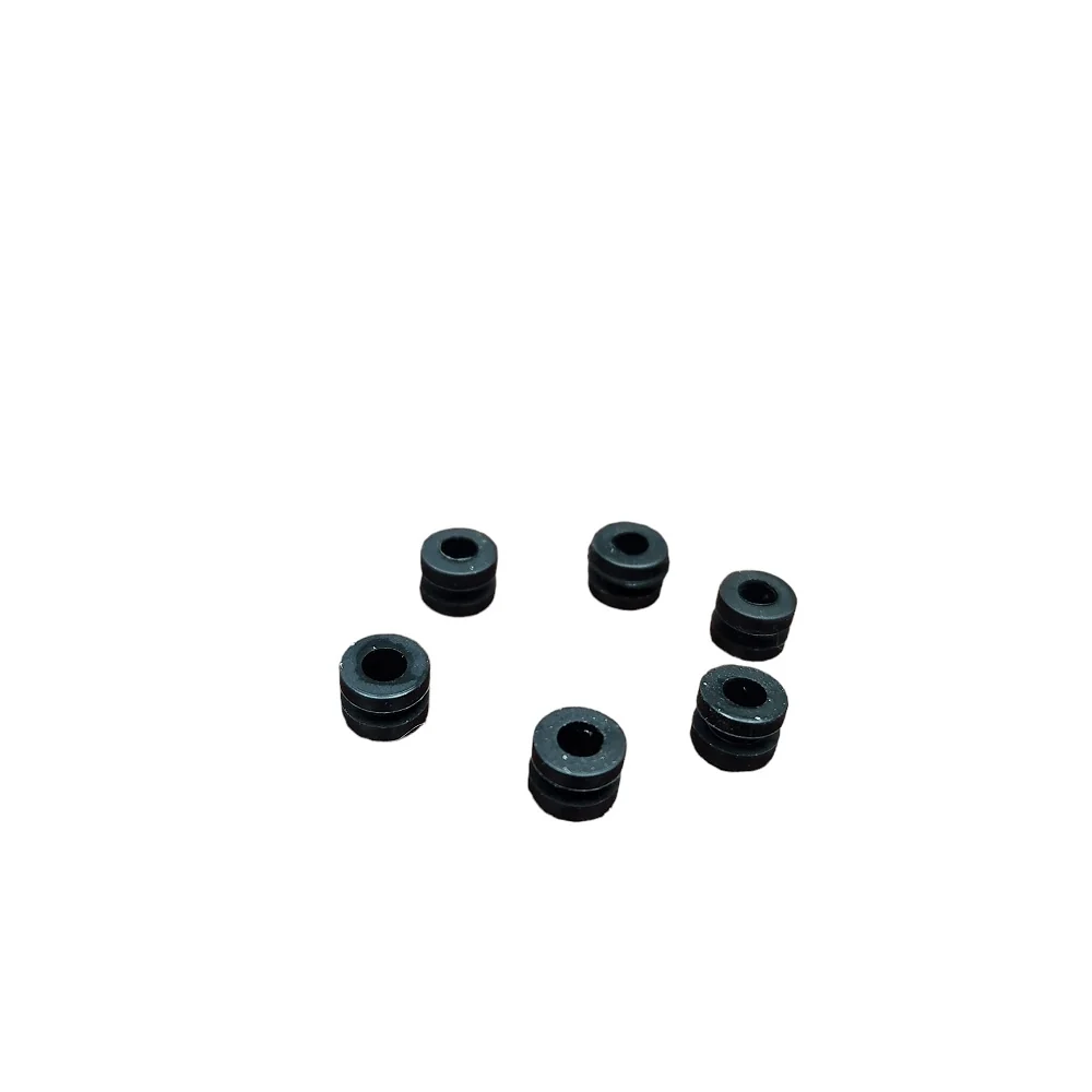 Soft Mount FC Rubber Grommet Damper Kit (6 Pcs.) - Choose Color — Black