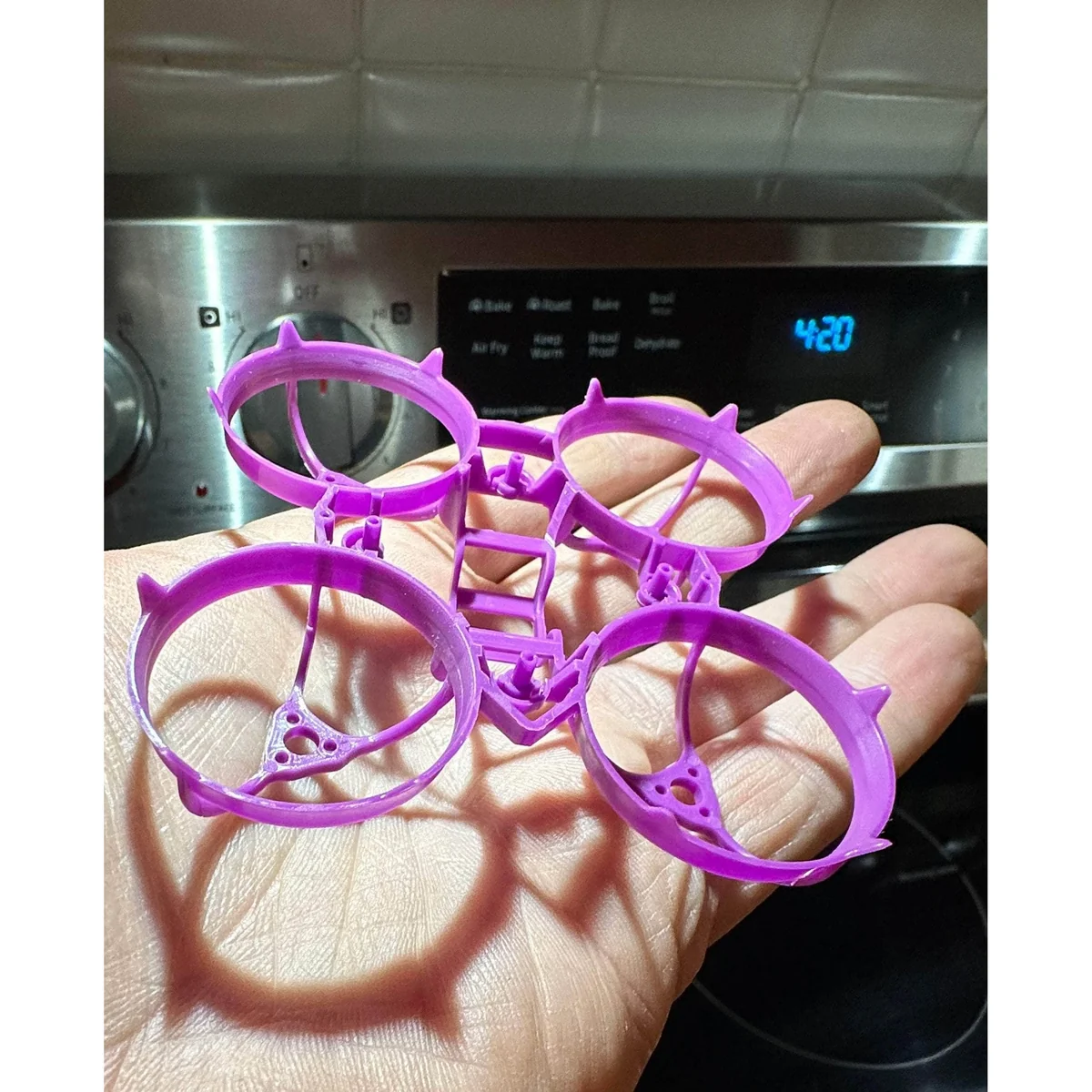 weBLEEDfpv x Fractal Engineering The Crown FPV 65mm Whoop Frame — FRACTAL PURPLE