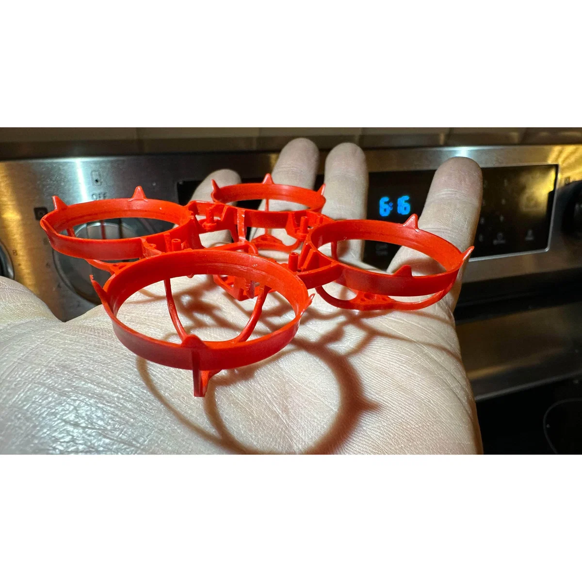 weBLEEDfpv x Fractal Engineering The Crown FPV 65mm Whoop Frame — weBLEED RED