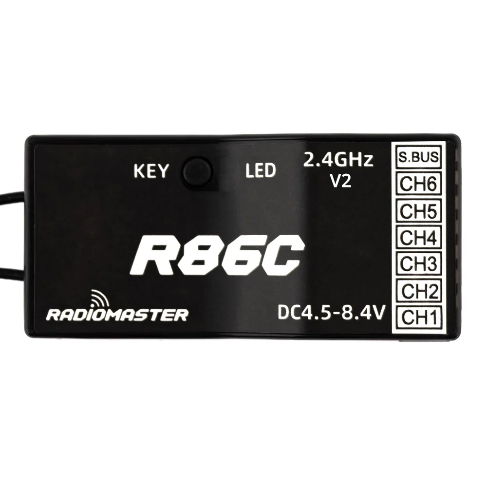 Radiomaster R86C V2 6CH Frsky D8/D16 and Futaba SFHSS Compatible PWM Receiver w/Sbus