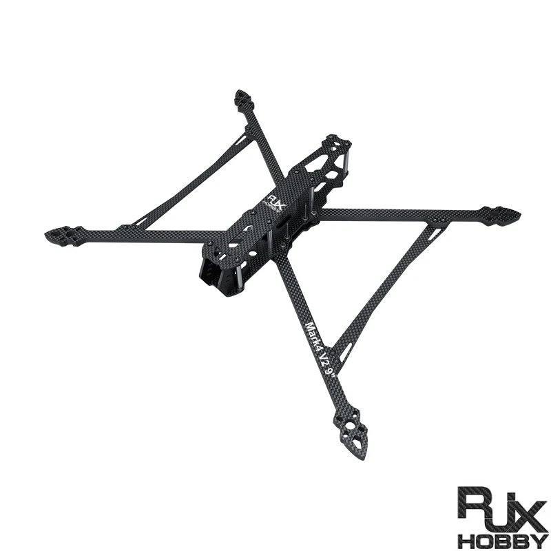 RJX Mark4 V2 9inch 387mm Carbon Fiber Plain Matte Frame Kit