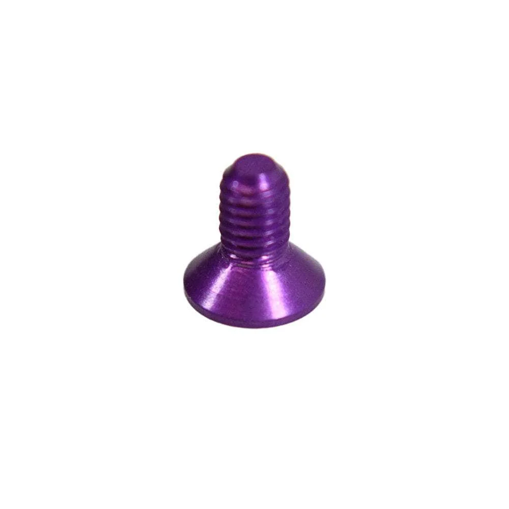 M3 7075 Aluminum Counter Sunk Hex Screw (20PCS) - Choose Your Color & Size — Purple / 6mm