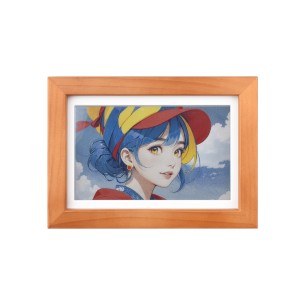 ESP32-S3-PhotoPainter - 7,3" kolorowy wyświetlacz e-papierowy E6 w drewnianej ramce(Bez bat.) - Waveshare 32753