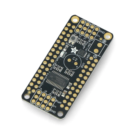 Sterownik silników PWM i serwomechanizmów - I2C 8-kanałowy - PCA9685 - nakładka do Feather - Adafruit 2928
