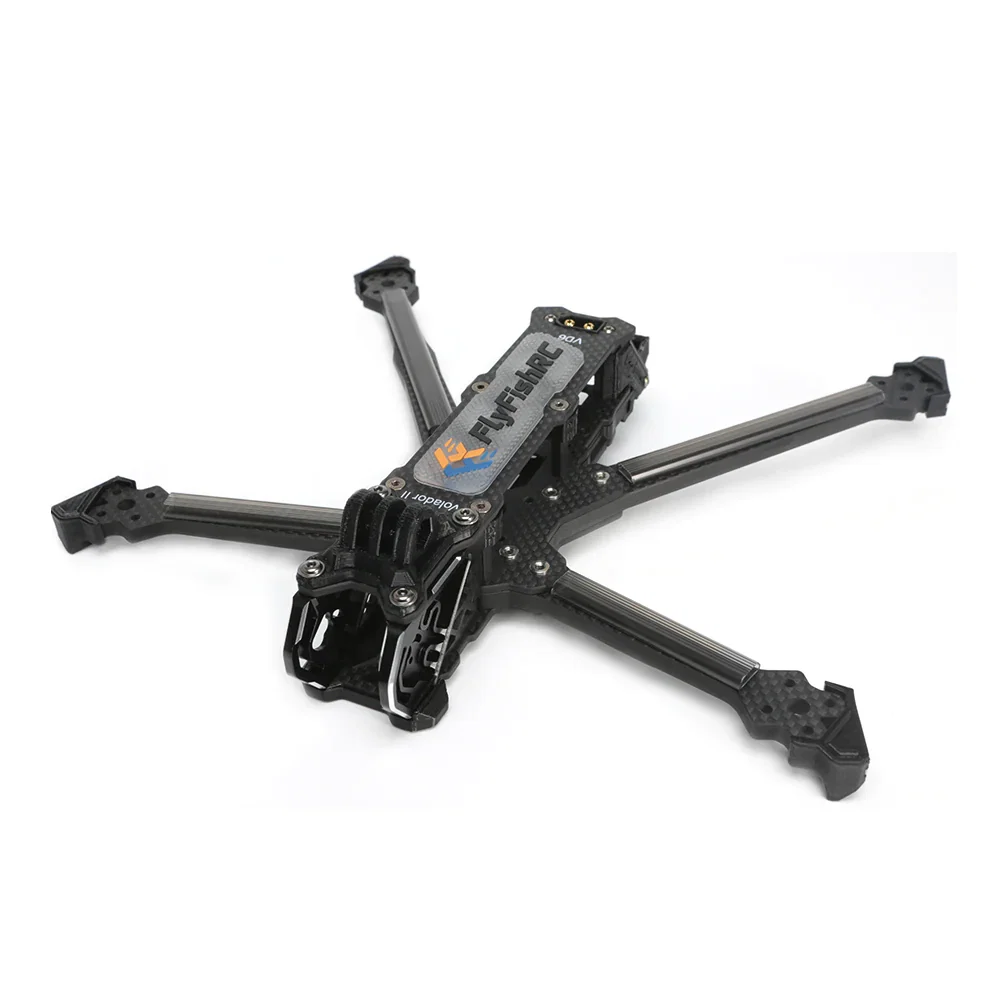 FlyfishRC Volador II VD6 O4 Deadcat FPV Long Range T700 Frame Kit - Choose Color — Black TPU