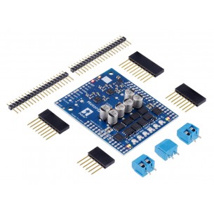 Motoron M2S18v20 Dual High-Power Motor Controller Shield - 2-kanałowy sterownik silników DC dla Arduino (do montażu)