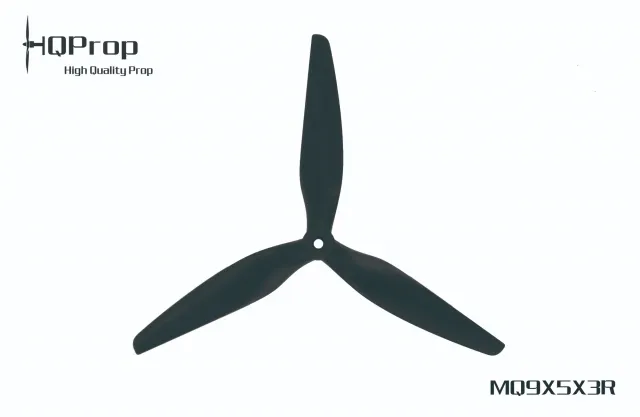 Śmigło HQ MacroQuad Prop 9X5X3 Czarne - Wzmocniony włóknem ze szklanego nylonu - CW
