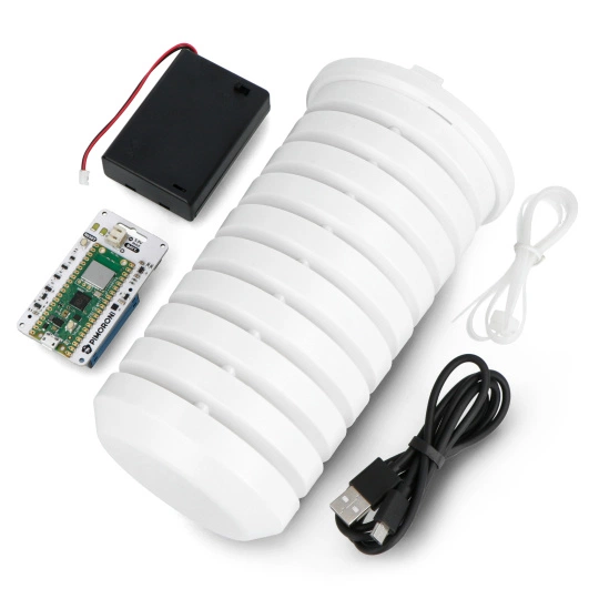 Enviro Urban z Raspberry Pi Pico W - moduł z czujnikiem BME280 i PMS5003I + akcesoria - Pimoroni PIM639