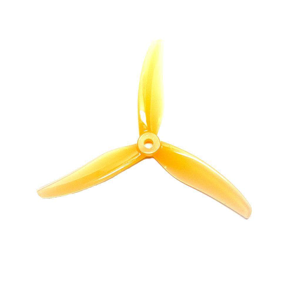Gemfan Freestyle4 5.1" 3-Blade Propeller (Set of 4) - Mango Yellow — Mango Yellow