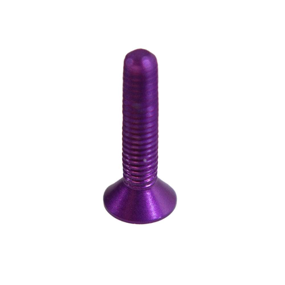 M3 7075 Aluminum Counter Sunk Hex Screw (20PCS) - Choose Your Color & Size — Purple / 14mm