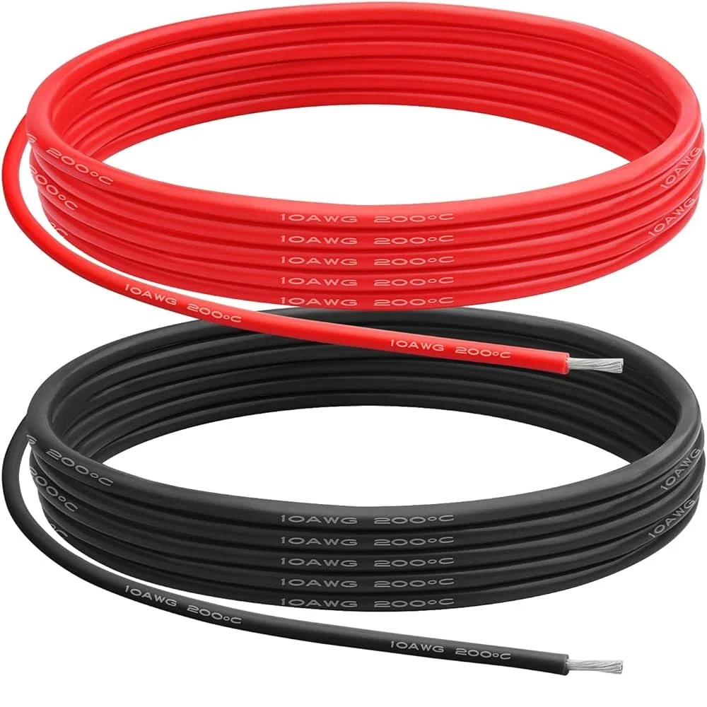 Silicone Wire (1M. Red, 1M. Black) - Choose Your Gauge — 14