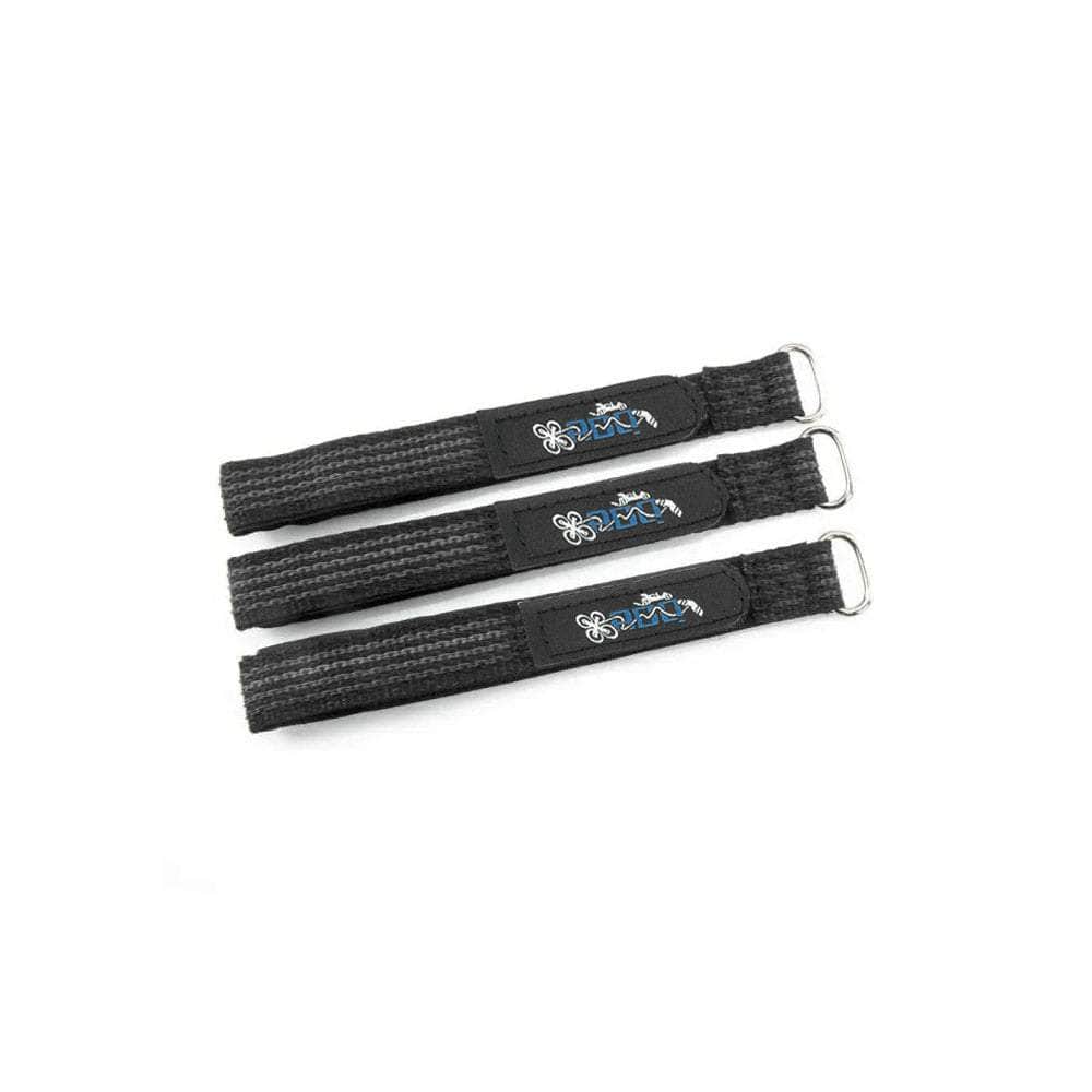 RDQ New Logo Kevlar Lipo Strap w/ Woven Rubber Grip and Metal Buckle (3PK) — 16x250mm