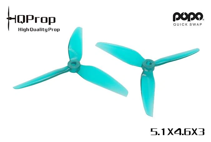 HQ Prop 5.1x4.6x3 V1S (2CW+2CCW) PC RACE "POPO" PROP — Black