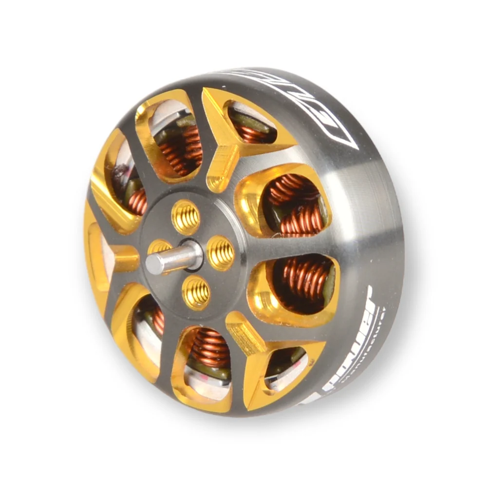 RCINPOWER GTS V3 1804 2450KV Brushless FPV Drone Motor - Gun Metal/Gold