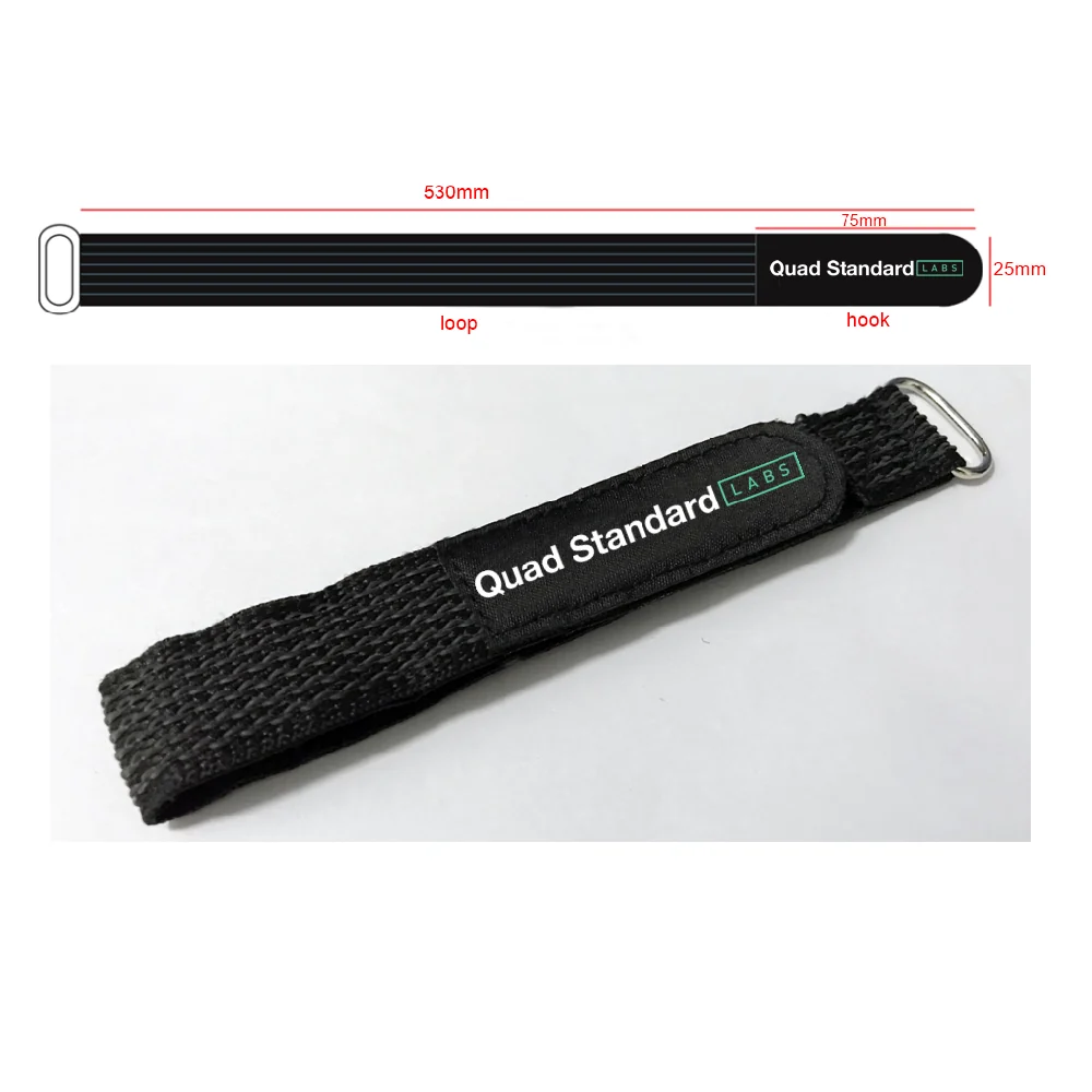 Quad Standard Labs 530mm High Strength Battery and Cinelifter Camera Strap - 530x25mm — Green
