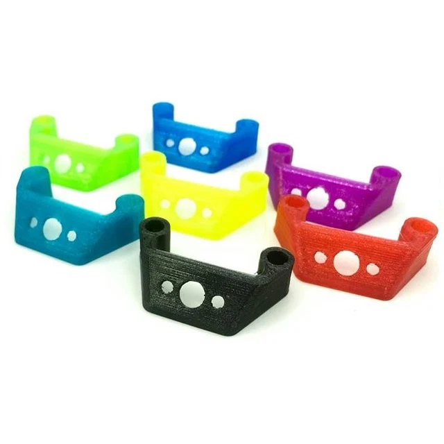 TPU SMA Antenna mount for 27mm spaced frames Without RX antenna tube holes — Black