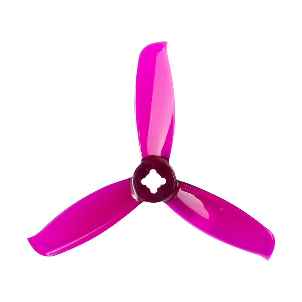 Gemfan Windancer 3028 3-blade Propeller Compatible 5mm/1.5mm Mounting Hole — Clear Purple