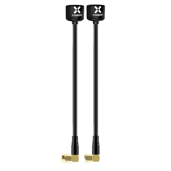 Foxeer 5.8G Lollipop 4 2.6dBi Omni Antenna 2pcs - Angle SMA 150mm RHCP (Choose Color) — Red