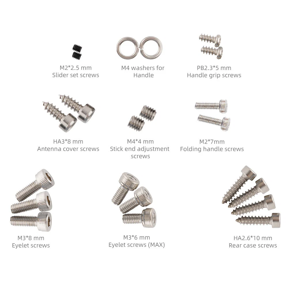 External Screw Set & Internal Screw Set for TX16S and TX16S MKII — External