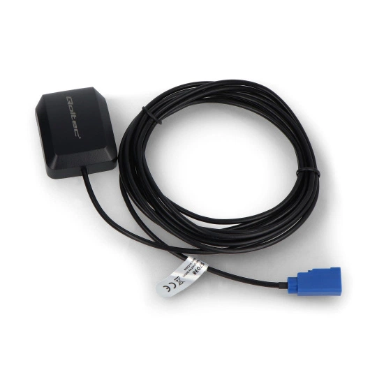 Samochodowa antena GPS z magnesem - 28dBi - zewnętrzna - Qoltec 57038