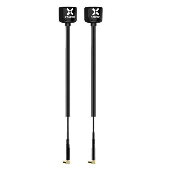 Foxeer 5.8G Lollipop 4 2.6dBi Omni Antenna 2pcs - Angle MMCX 165mm LHCP (Choose Color) — Black