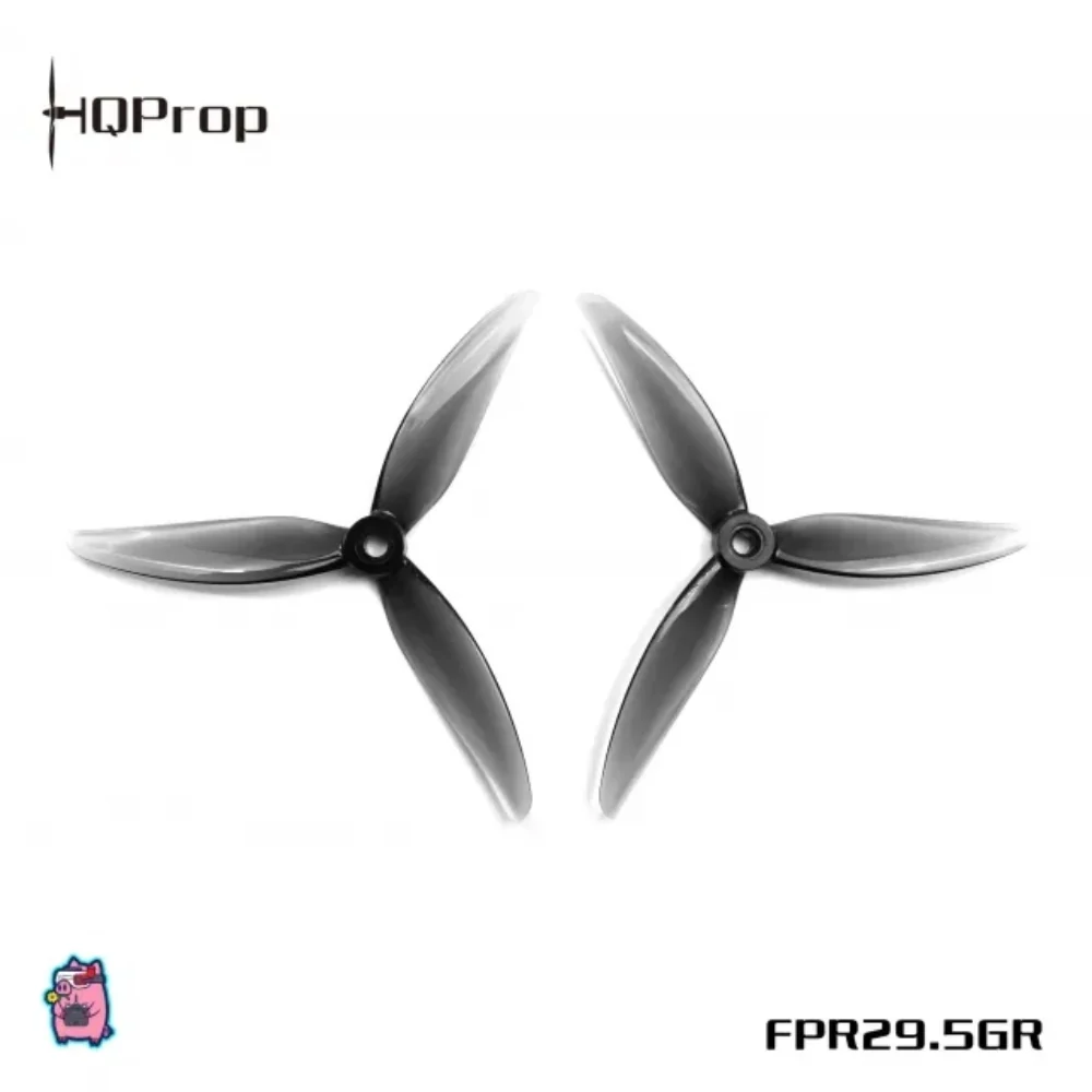 HQ Prop FlowerPig R29.5 5.1" Poly Carbonate Propeller (2CCW+2CW) - Grey