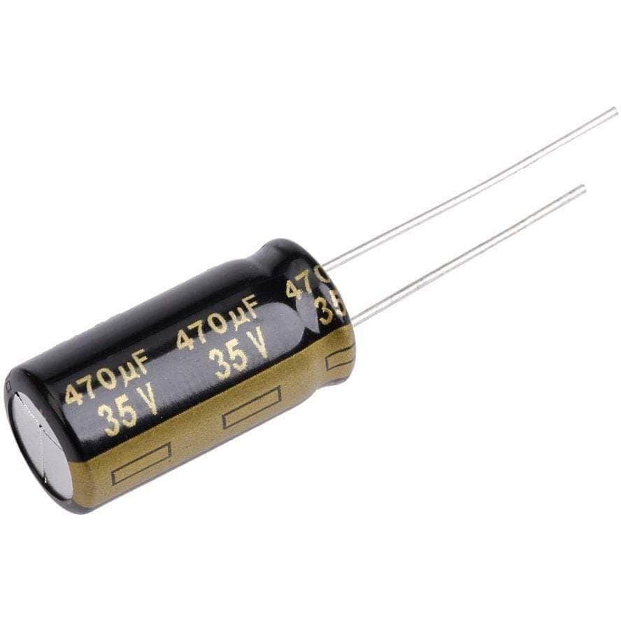 Panasonic 470uF 35V (FC-Series) Low-ESR Capacitor for ESC Noise Reduction
