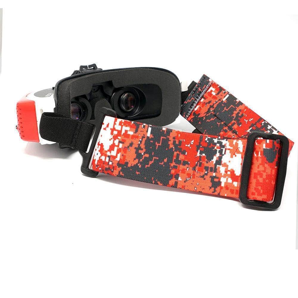 FatStraps 2" FPV Goggle Strap for Fatshark, Walksnail or DJI - Choose Your Style — Analog (Closed Loop) / Digital Red Camo