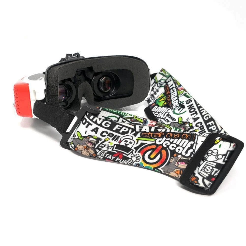FatStraps 2" FPV Goggle Strap for Fatshark/Skyzone - Choose Style — Sticker Bomb