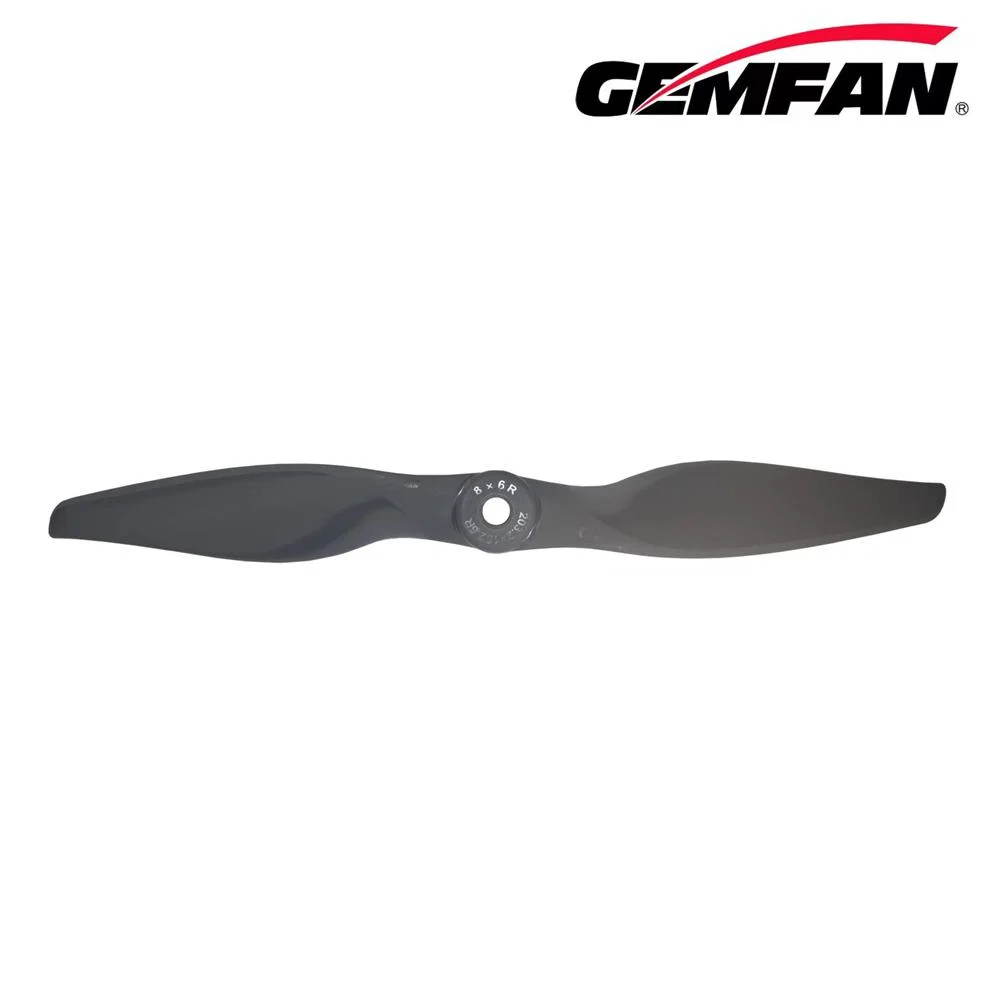 Gemfan 8x6 VORTEX Electric Glass Fiber Nylon Airplane/Wing/Drone Prop (2 Pcs) - Choose Rotation — Reverse