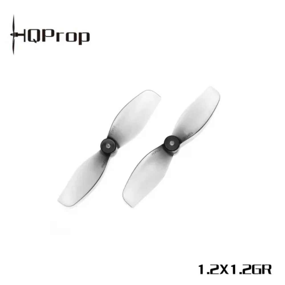 HQ Ultralight Whoop Prop 1.2X1.2 (31MM) Bi-Blade Micro/Whoop Prop (1mm Shaft) GREY - 2CW+2CCW